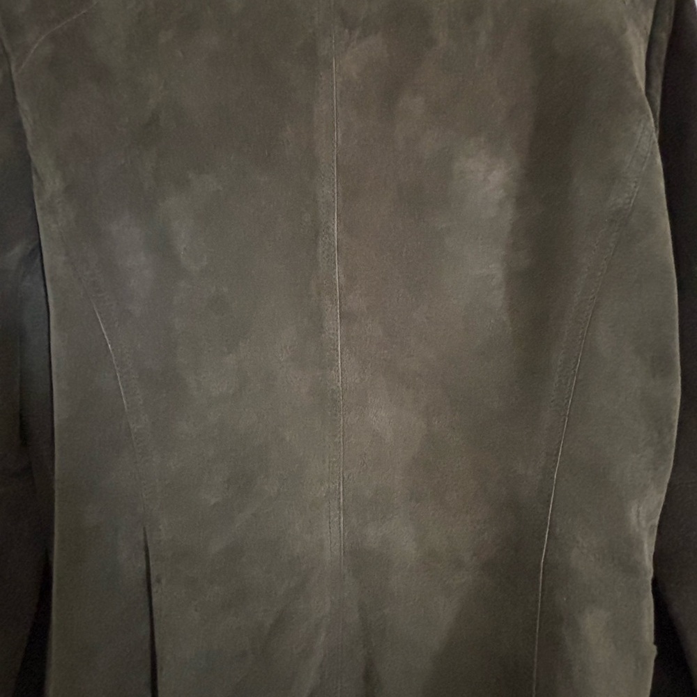 Genuine Leather jacket with round neck zip up size Medium - Picture 6 of 6